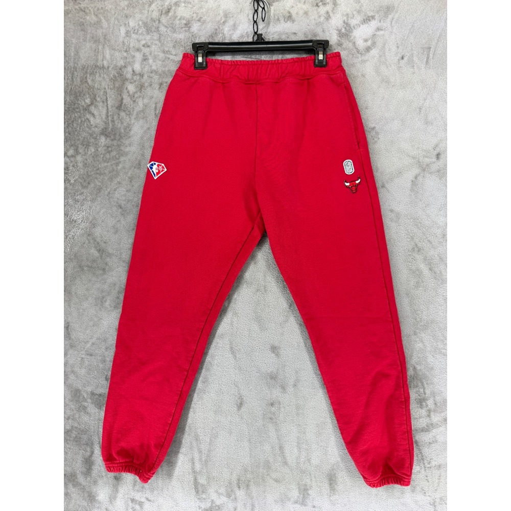 Standard Issue Chicago Bulls NBA 75th Anniversary Sweatpants Red Mens Small
